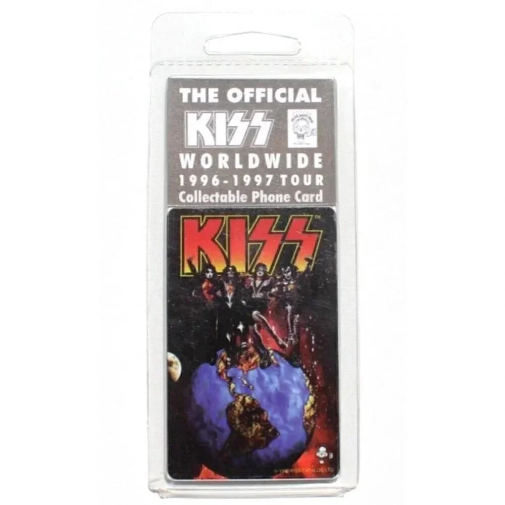 Vintage Sealed KISS Band OFFICIAL WORLDWIDE 1996-1997 TOUR PHONE CARD